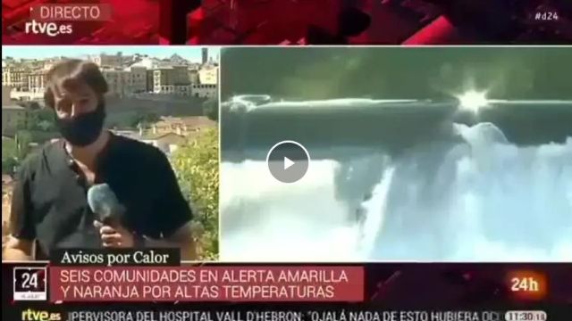 Que máquina  este reportero de TVE24H