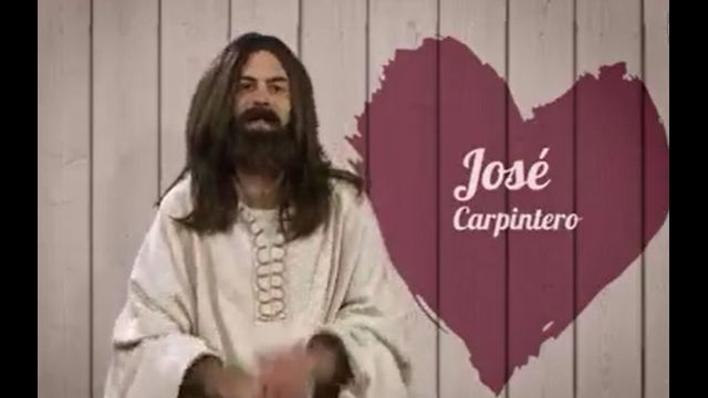 La Virgen María y José en First Dates
